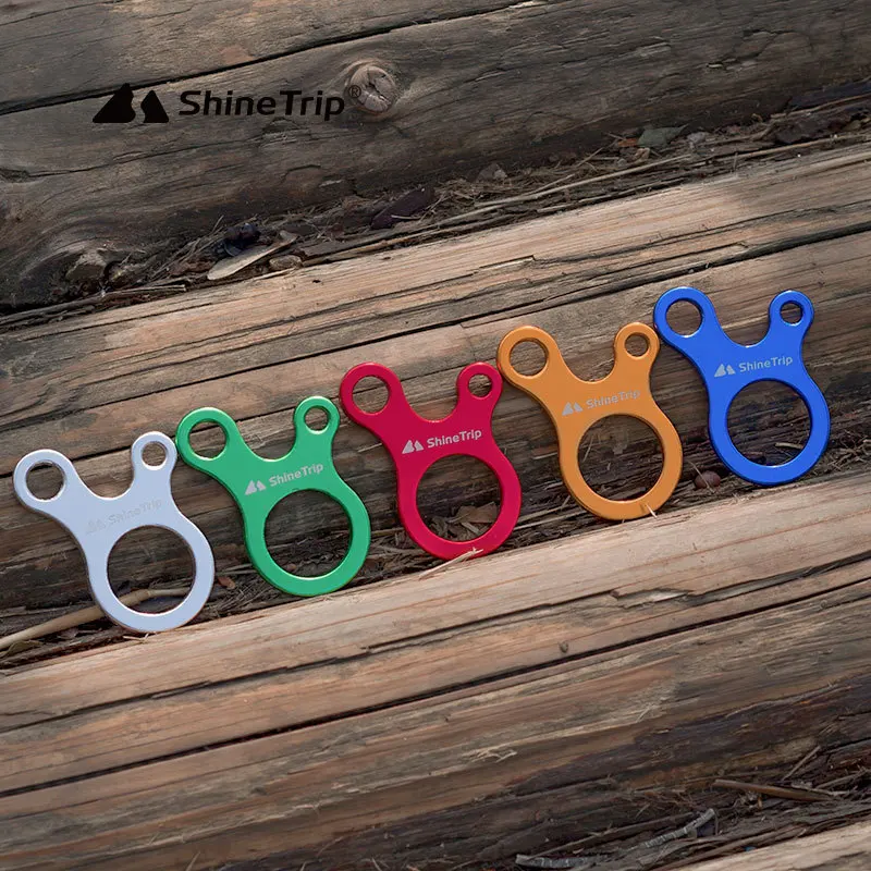 

5 pcs Mountaineering Buckle Outdoor 3-hole Quick Knot Rope Tool Tent Adjustment Buckle Snail Wind Rope Buckle Non-slip