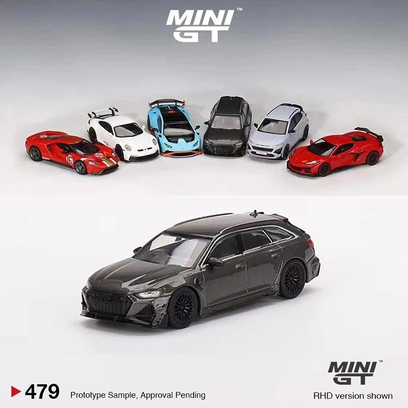 

MINI GT 1:64 модель автомобиля, ярко-серый литый автомобиль #479 LHD