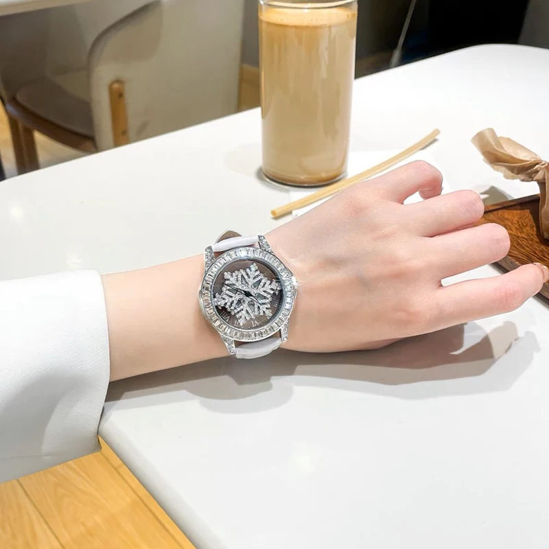 Часы-скелетоны для женщин роскошные женские кварцевые наручные часы со