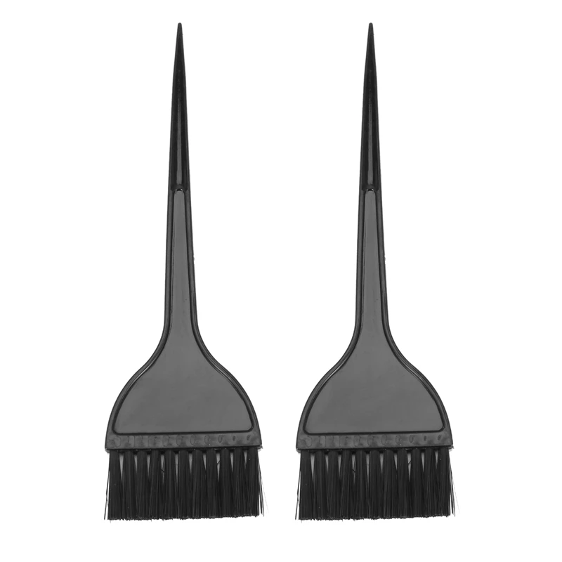 

2X PRO Plastic Living Room Handle Coloring Brush For Hair 6,3Cm Width Black