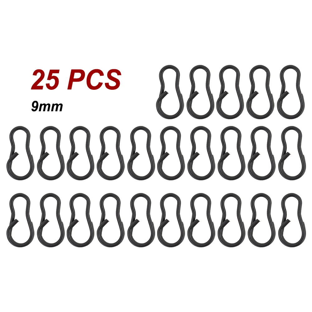 

20pcs/Lot Fishing Snap Clips Speed Links Swivel Hook Snap Carp Terminal Tackle Stainless Steel Fishing Tackle Gear Accessories