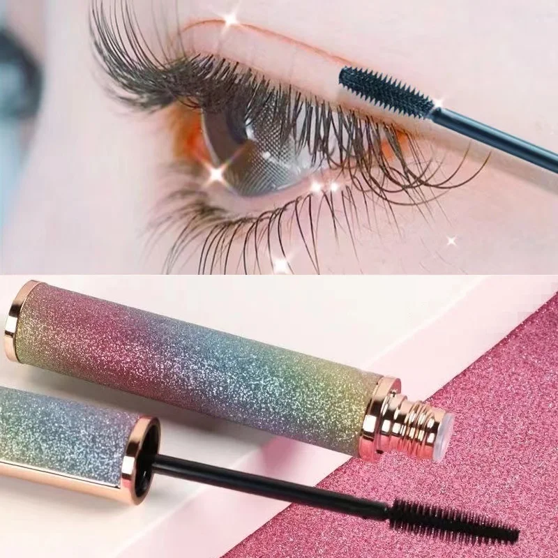 

Black Mascara Waterproof 4d Lengthening and Volume Extra Long Mascara False Eyelash Effect Sexy Silk Fiber Mascara Korean Makeup