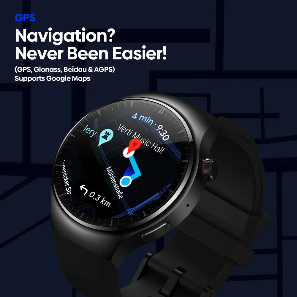 Оригинальные Смарт-часы Zeblaze Thor Ultra Android мужские четырехъядерные AMOLED-экраны GPS 4G