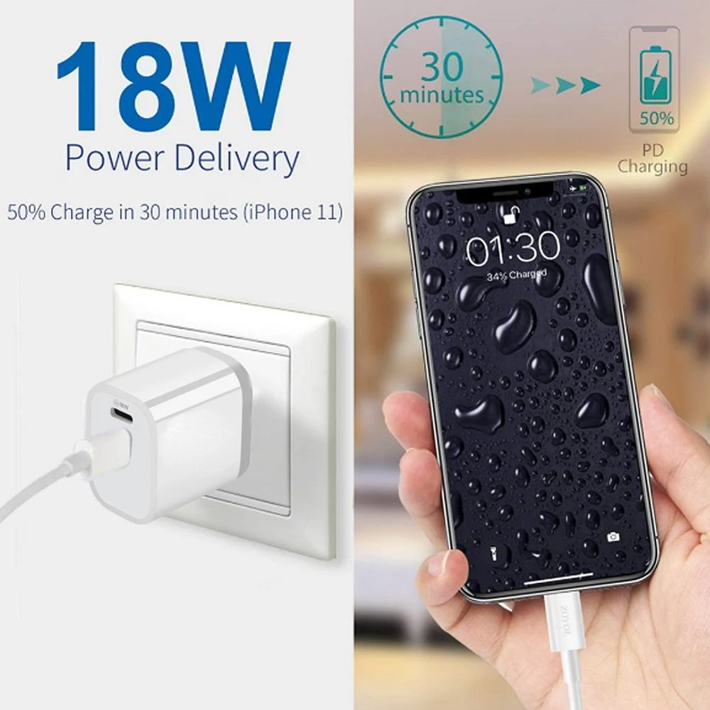

PD QC 3.0 Dual USB Charger Quick Charge EU US EU AU Plug for iPhone X 8 plus Note 9 10 Power Delivery Mobile Phone Adapter