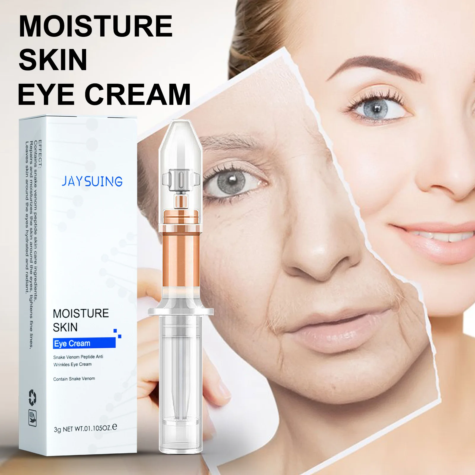 Jaysuing Repair eye cream fade fine lines moisturizing skin moisturizing eye cream firming and removing eye bags eye care