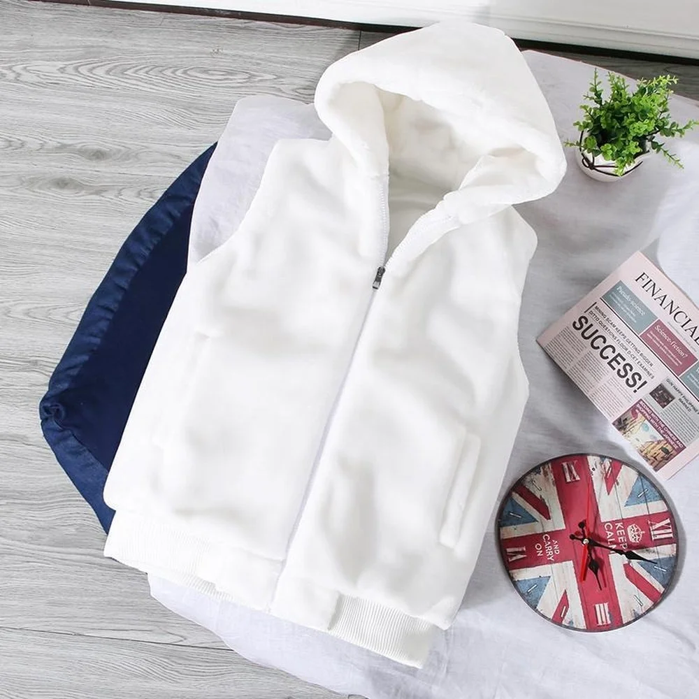 

Жилет мужской из искусственной шерсти, куртка без рукавов, теплая верхняя одежда, белый шерстяной жилет, Осень-зима