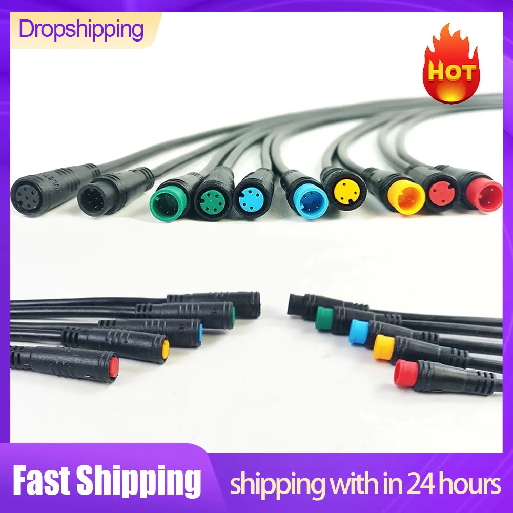 Julet 9Mm Basis Anschluss 2 3 4 5 6Pin Kabel Wasserdichten Stecker Für Ebike Bafang Display Pin Optional Kabel Ebike Zubehör
