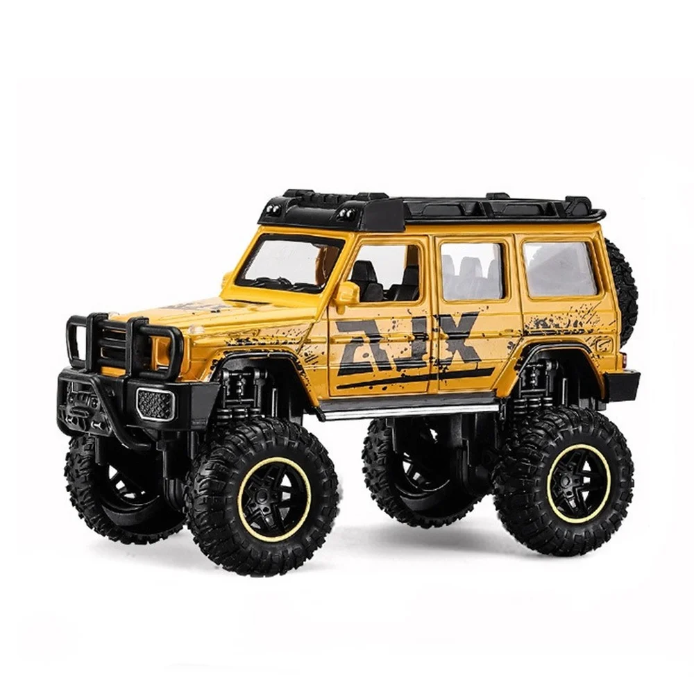 

1:24 Car Model Alloy Off-road Vehicle Children's Toy Car Sound and Light Pull Back Boy Gift Diecast Model Car Collections