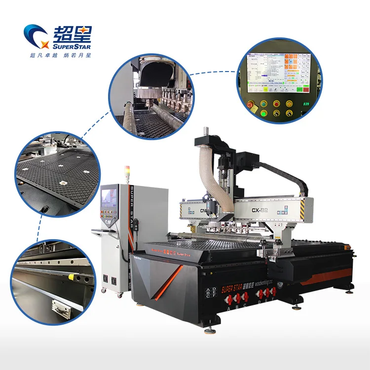 

Jinan Automatic Tool Changing CNC Router Machine CNC Cutting Machine With 12 Tools