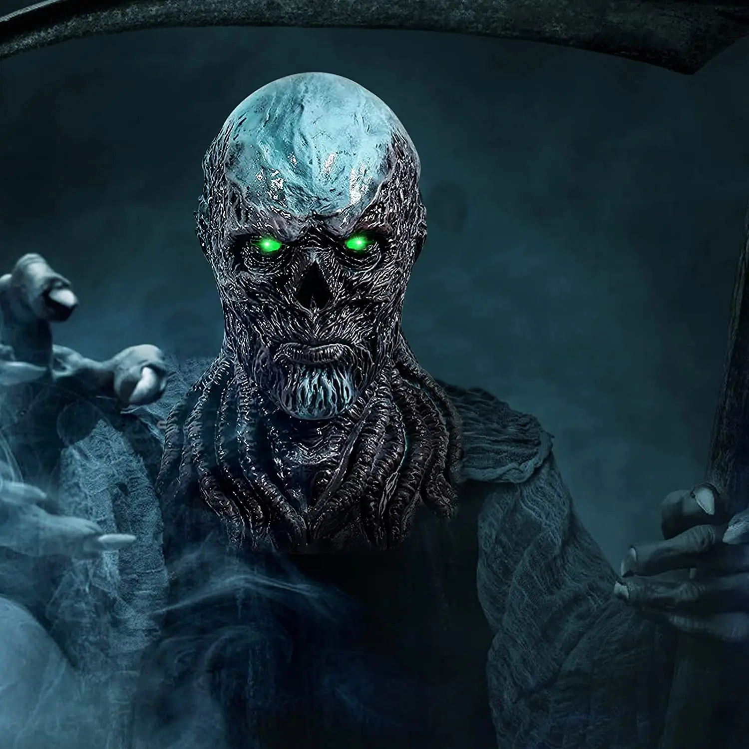 Забавная маска для взрослых и детей косплей ужас Монстр демон латексный шлем