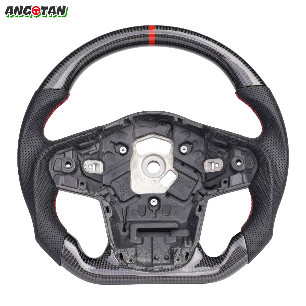 

Светодиодный автомобильный руль из углеродного волокна, подходящий для Toyota GR Supra 2020-2024 MKV A90, индивидуальный руль Supra из перфорированной кожи