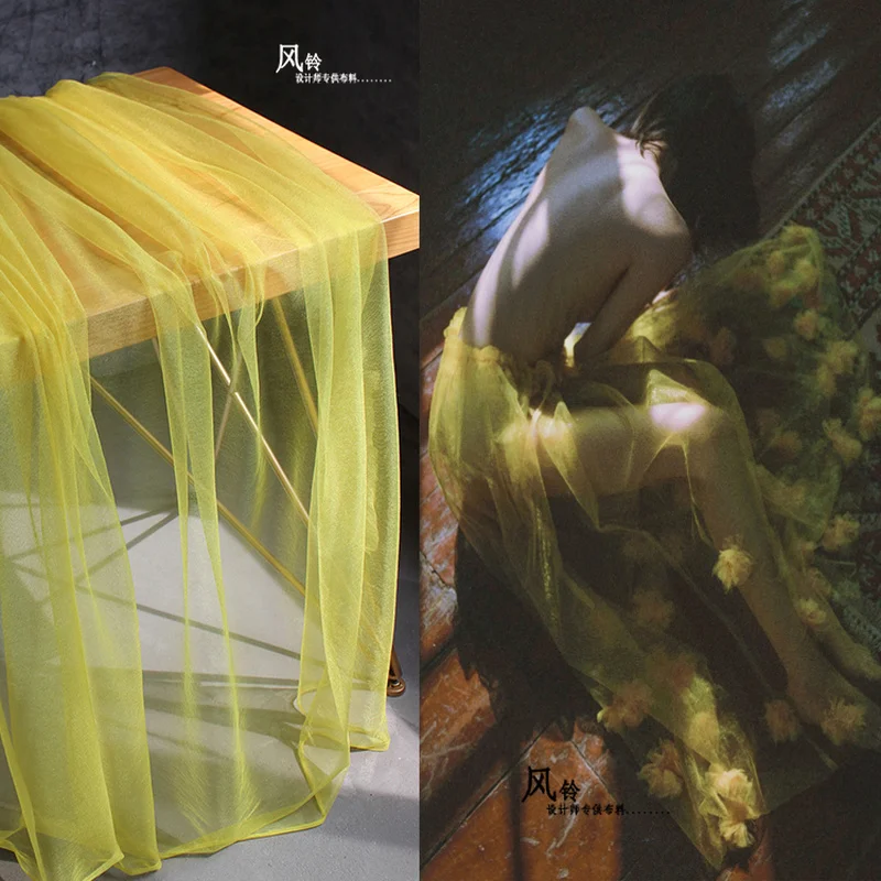 

Pearlescent Mesh Tulle Fabric 16 Pure colors DIY Background Decor Curtain Veil Various Skirts Gown Wedding Dress Fabric