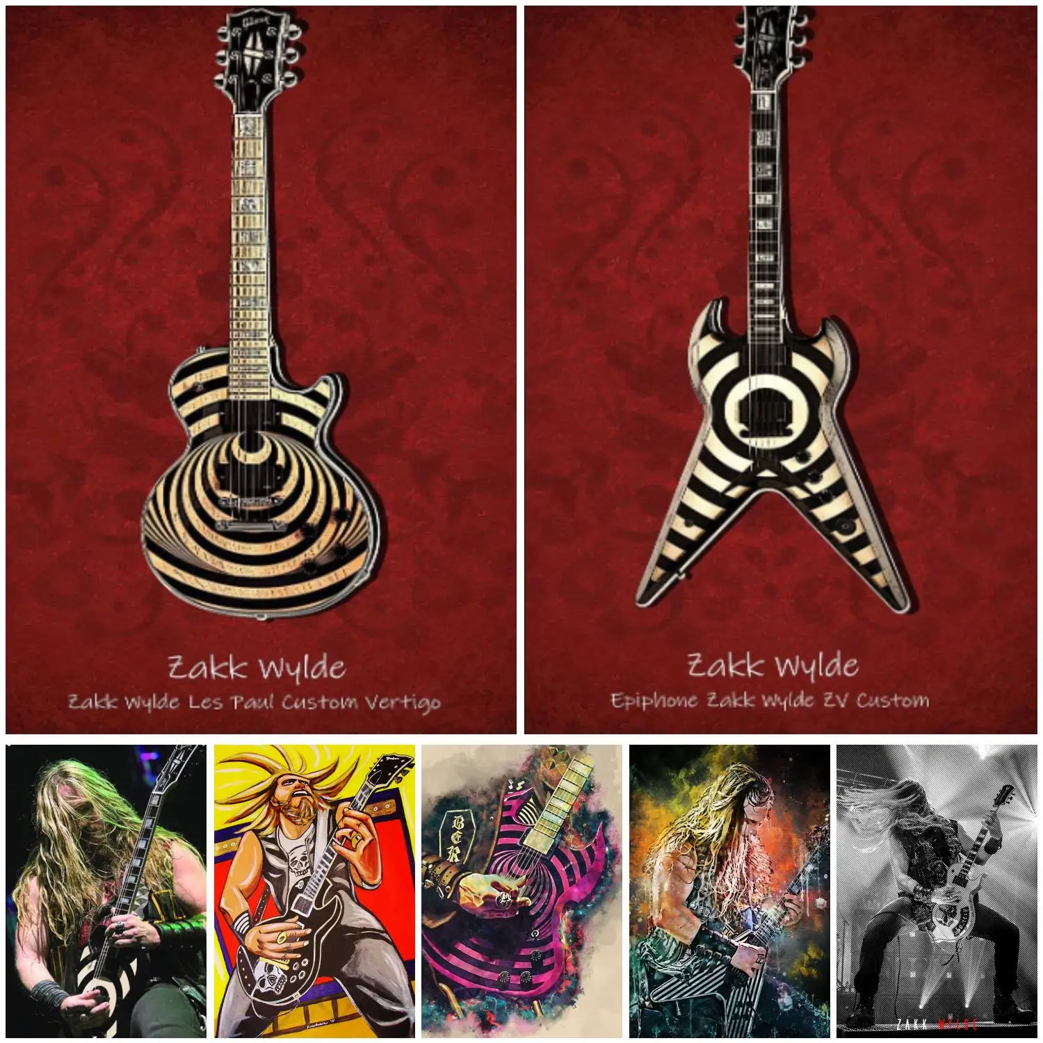 Плакат zakk wylde, художественный плакат на холсте и Настенная картина, Современные Декоративные плакаты для семейной спальни