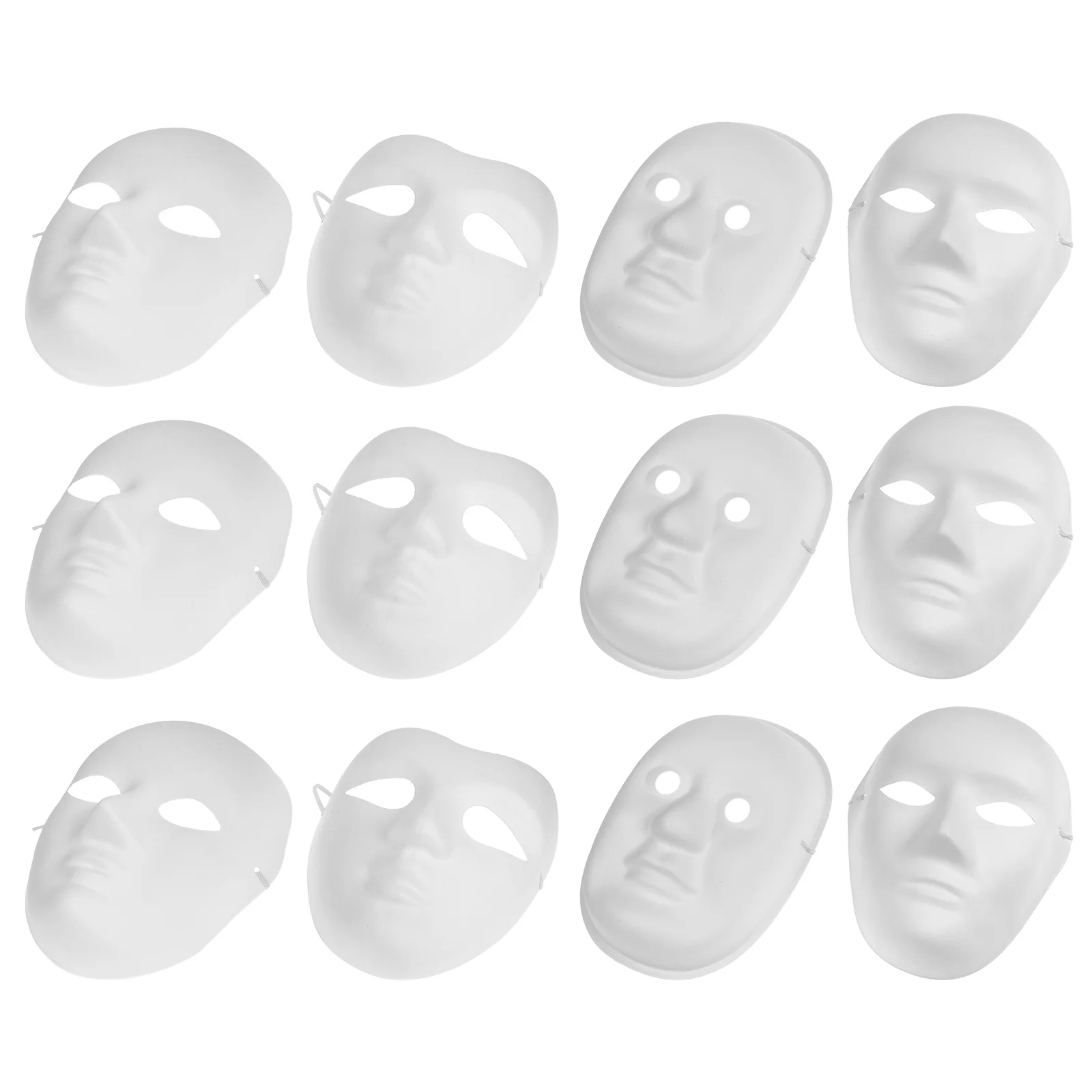 

12 шт., декоративные маски для маскарада, на Хэллоуин