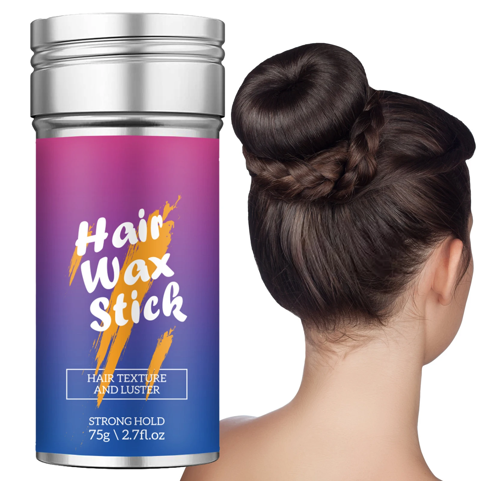 

Hair Wax Stick Hair Pomade Stick Long-Lasting Styling Wax Stick Anti‑Static Hairstyle Gel Hair Shaping Cream Styling Tool For