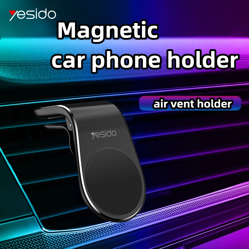 

Yesido Magnetic car phone holder mount stand GPS mobile smartphone air vent outlet clip for iPhone 12 Pro 8 Huawei Xiaomi Samsun