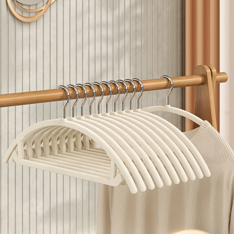10 шт. вешалка для одежды с резиновым покрытием из контурного металла без ударов
