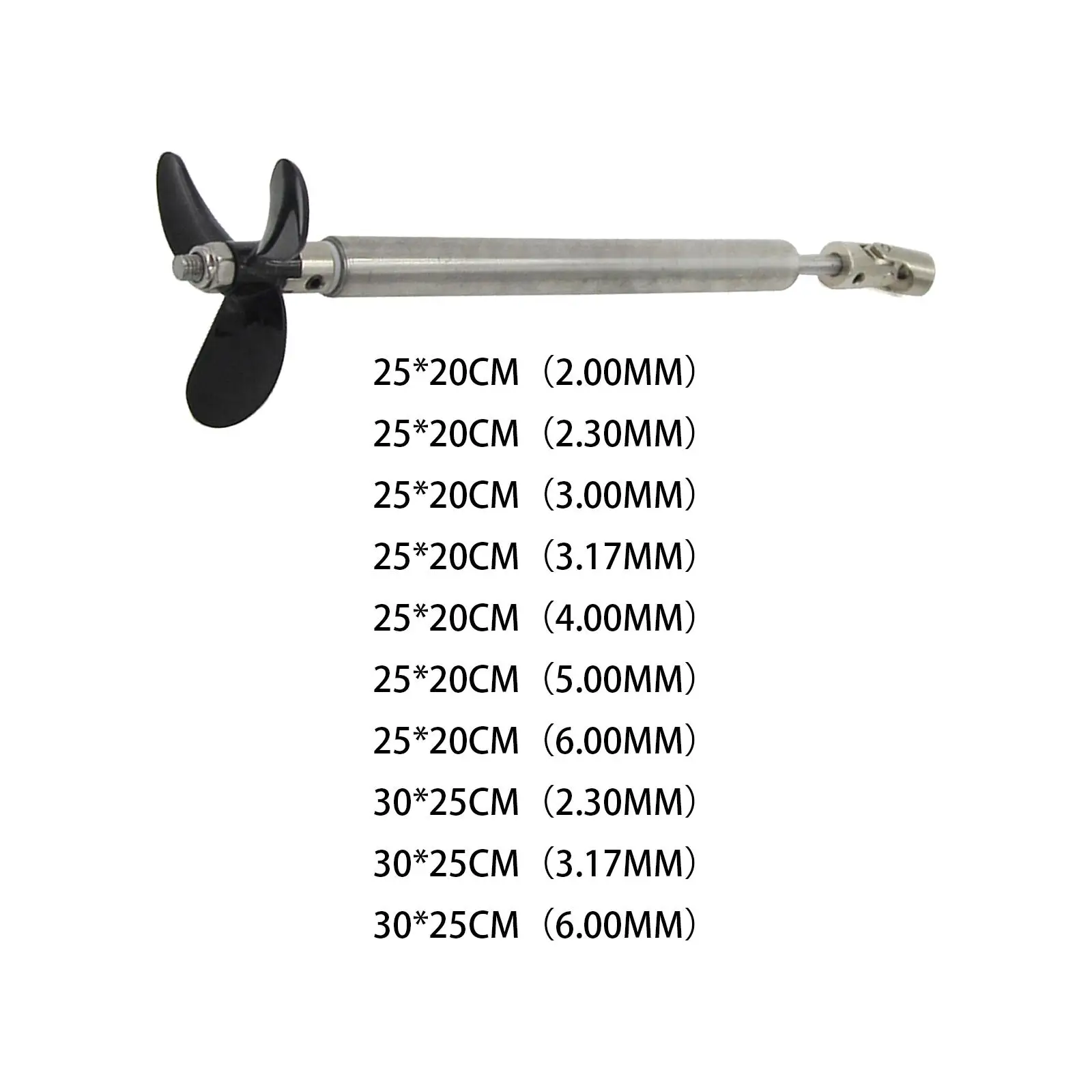 

Stainless Steel Model Boat Shafts with Universal Joint for Spare Parts