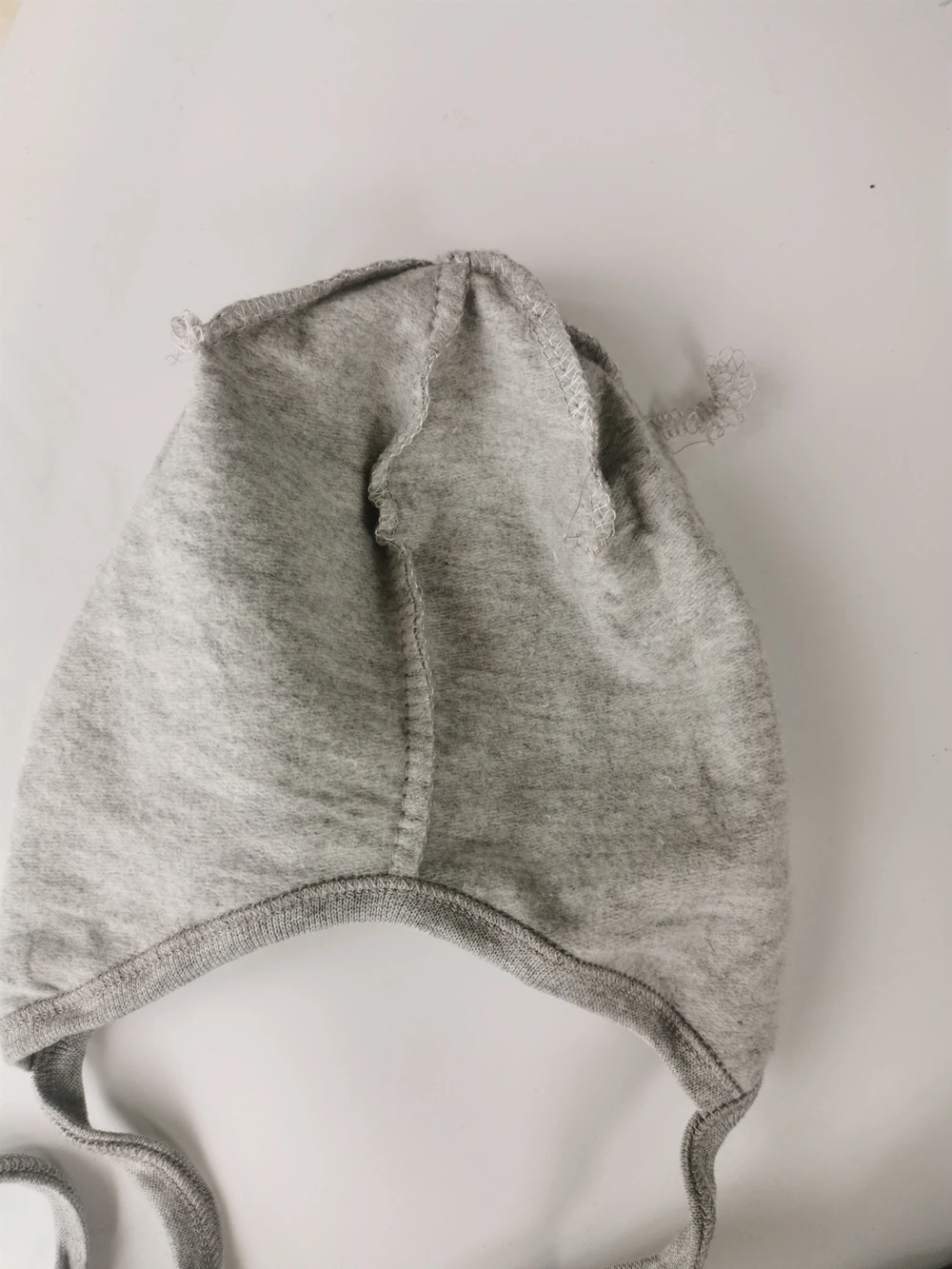 Детские осенние наушники мягкая шапочка Детская Хлопковая с помпоном аксессуары