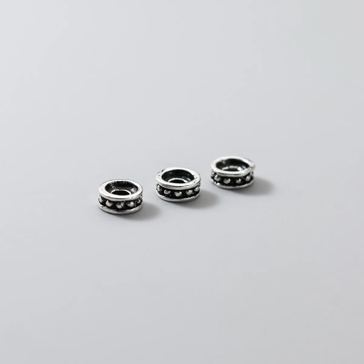 2 шт./партия бусины из серебра 925 пробы 5 мм