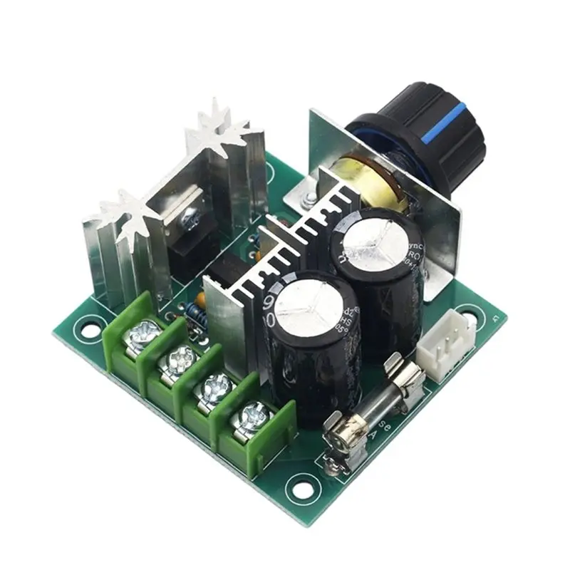 Фото НОВИНКА! A25P】 ШИМ-регулятор скорости двигателя постоянного тока 12В-40В 10А, бесступенчатый регулятор скорости для двигателей ЧПУ №1