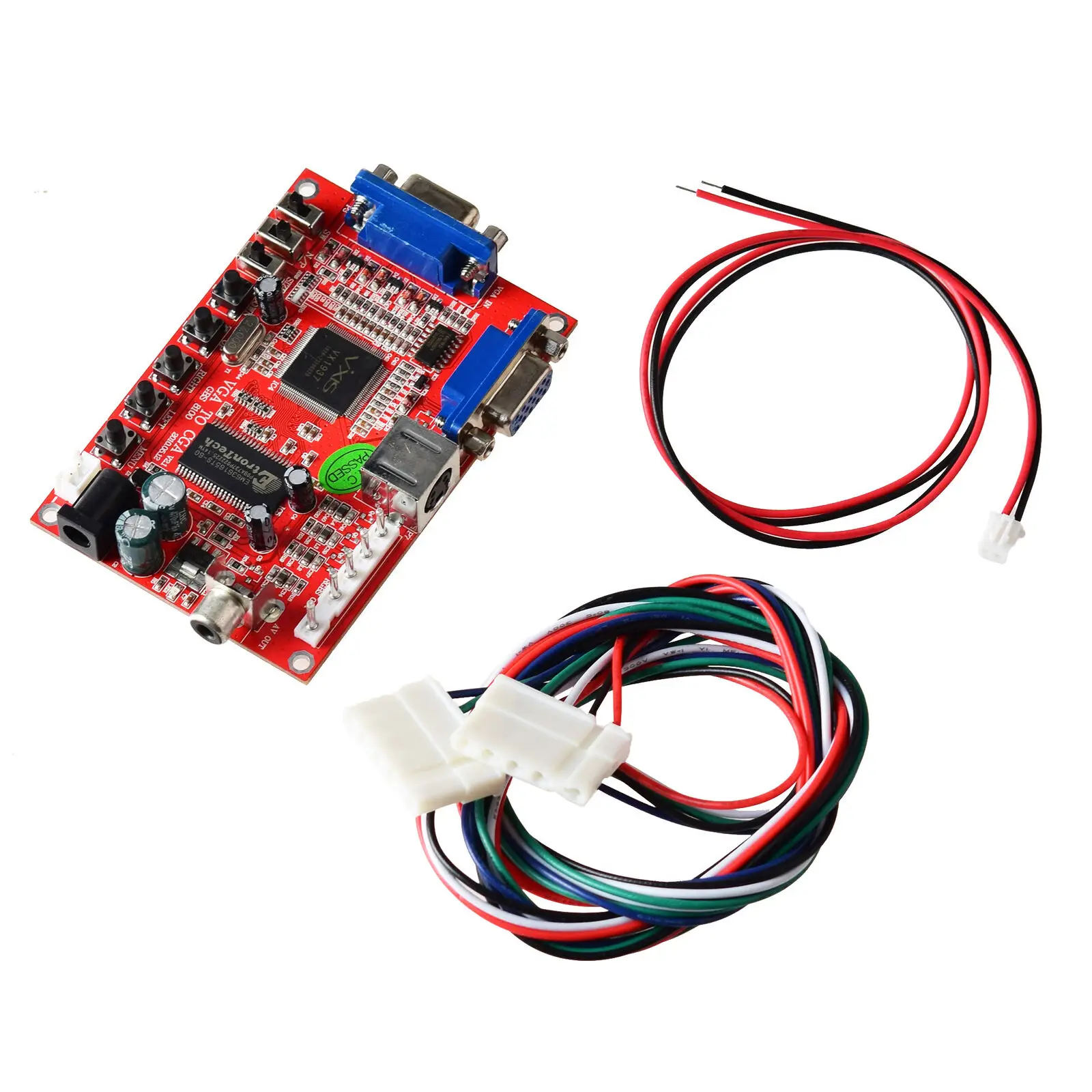 

Arcade Game VGA to CGA RGBS/CVBS/S-VIDEO Video Output Converter Board GBS-8100 With Power Supply Wire Supports NTSC & PAL