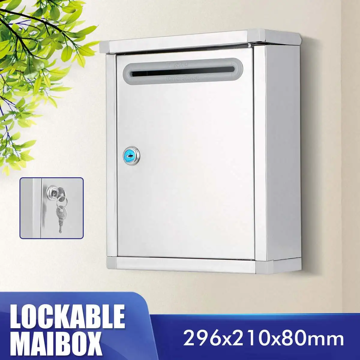 

11-дюймовый Настенный бокс для хранения писем из нержавеющей стали