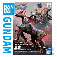 bandai sd gundam world heroes 07 war horse assembly model anime action figures dolls toys collect ornaments
