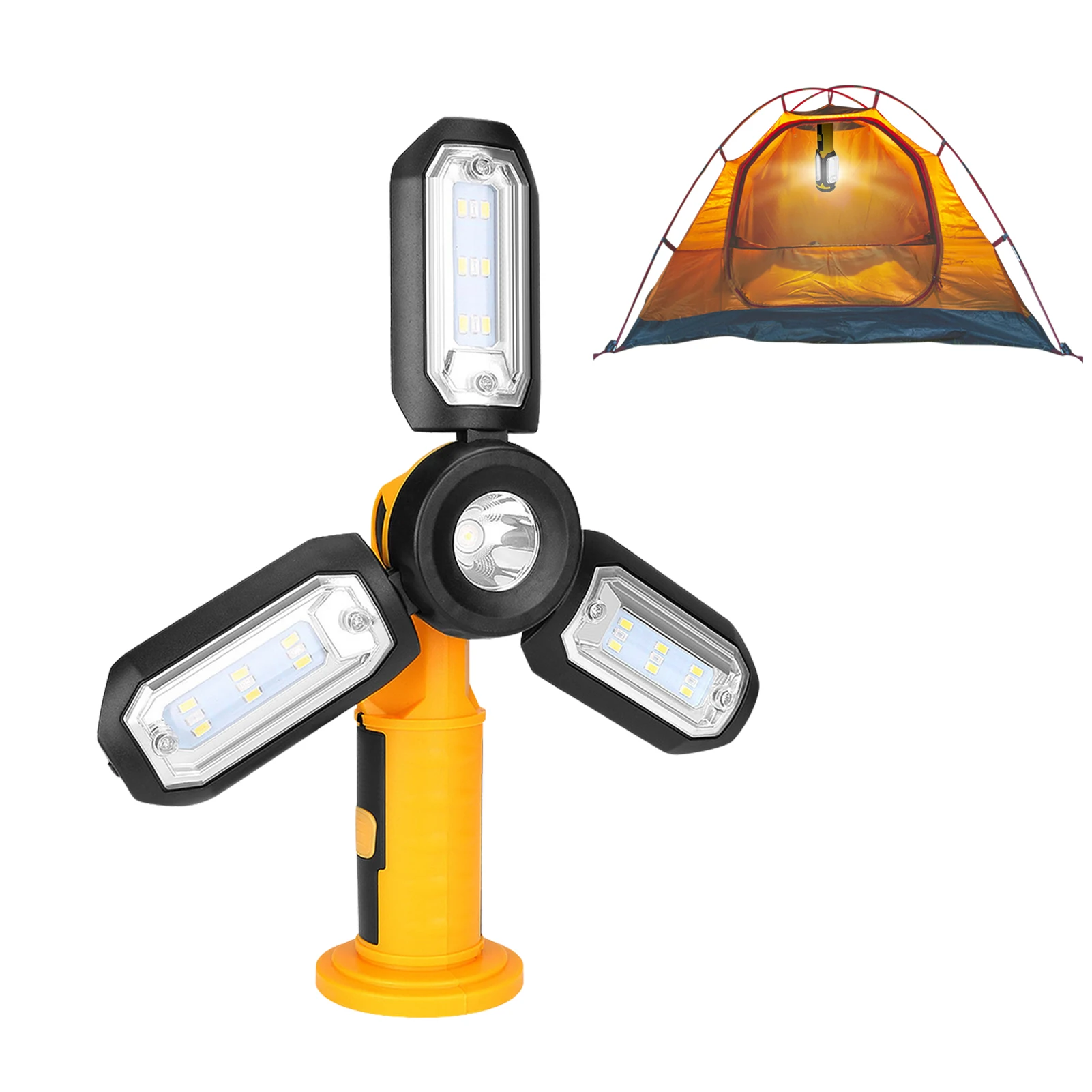 

Foldable LED Long-lasting USB Camping Lantern 300lm Rechargeable Flashlight Power Supply Multifunctional Portable LED Work Light