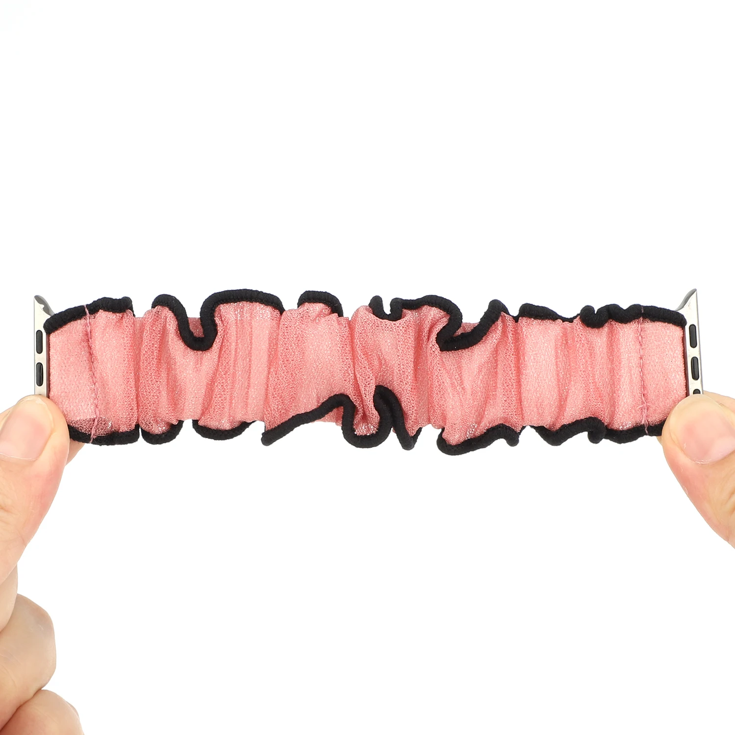 Lace Strap for Apple watch bracelet scrunchie Elastic force band for iwatch lady light style 38 40 41 42 44 45mm cloth wrist