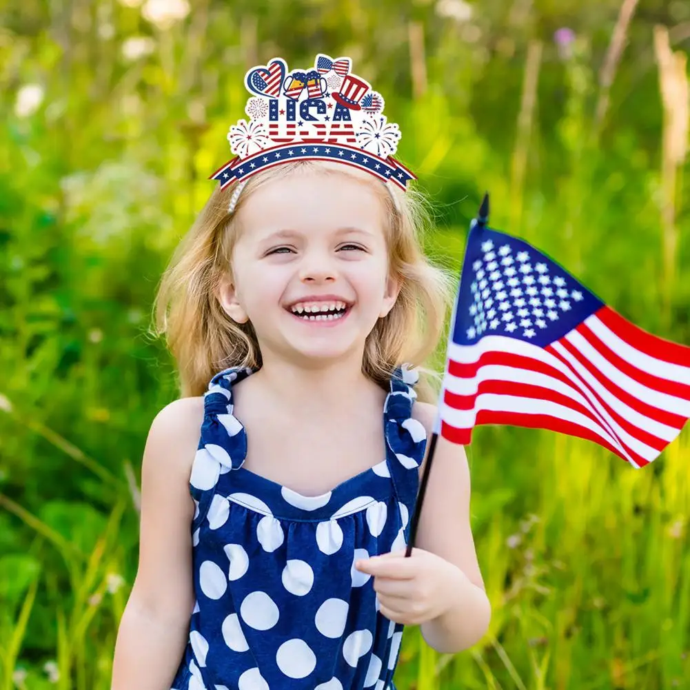 

Creative Head Hoops Quick Removal Non-slip Independence Day Theme Head Hoops Long Service Life Headband Props Holiday Supply