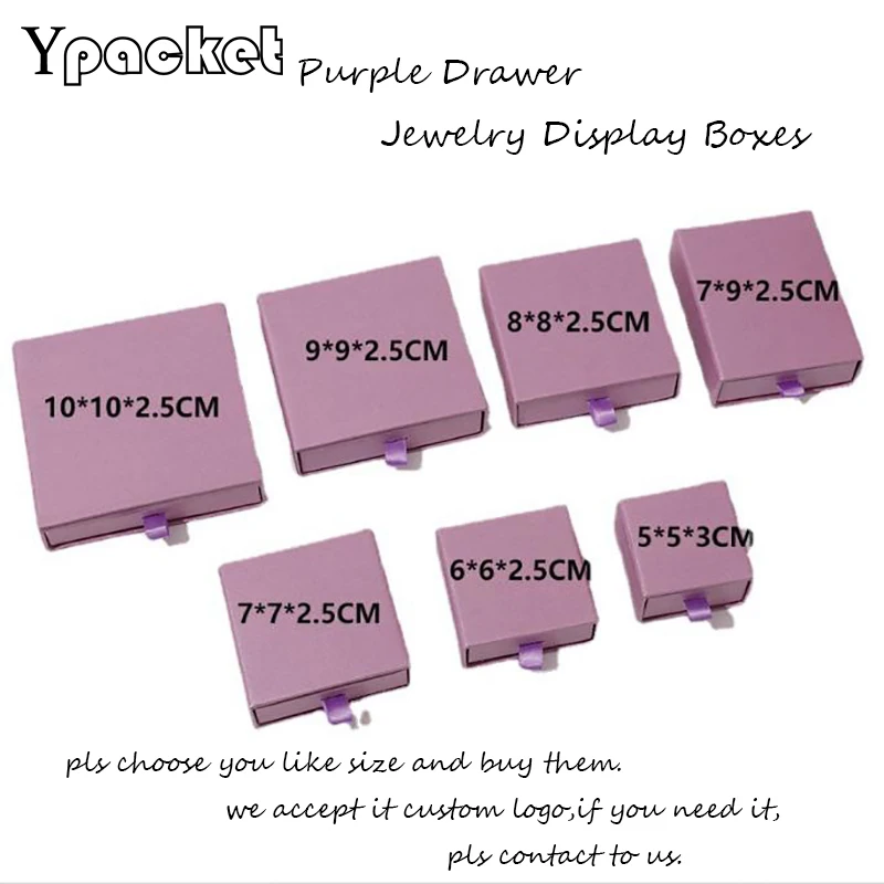 30Pcs/Lot Square Jewelry Organizer Box Rings Pendant Storage Cases Drawer Box For Necklace Earrings Christmas Gifts Packing