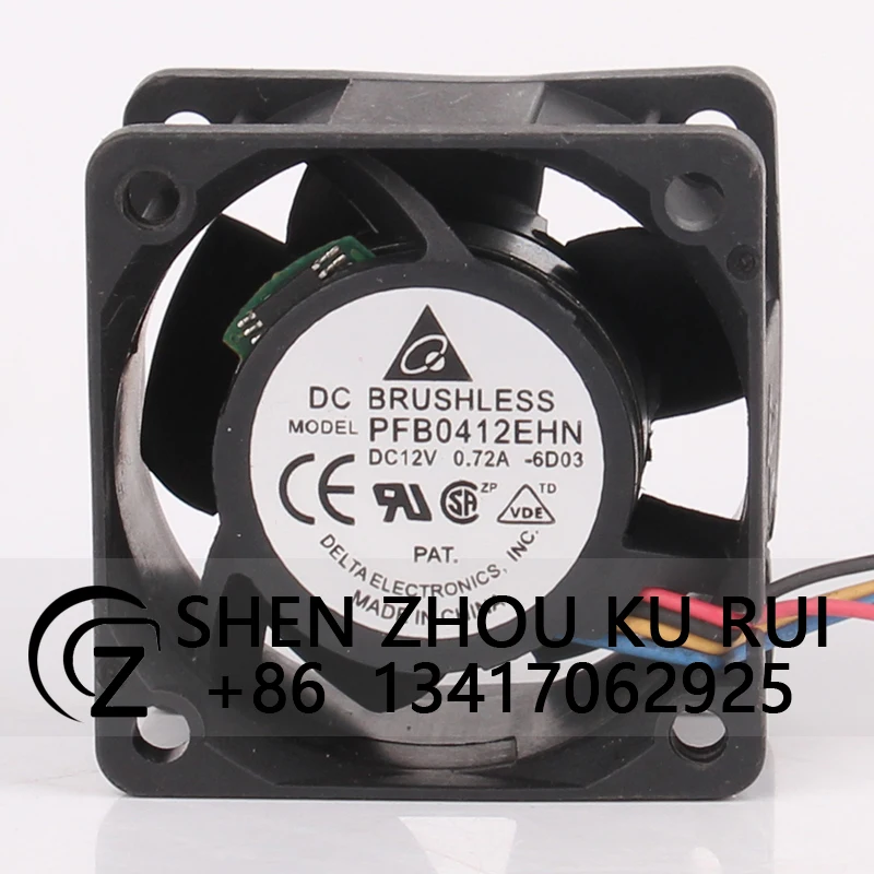 Внешний охлаждающий вентилятор PFB0412EHN Для delta 24 В, 48 В, 12 В постоянного тока, 4028 А, переменный ток 40x40x25 мм, 4 см, сверхтихий, устойчивый, центробежный, двойной шарик