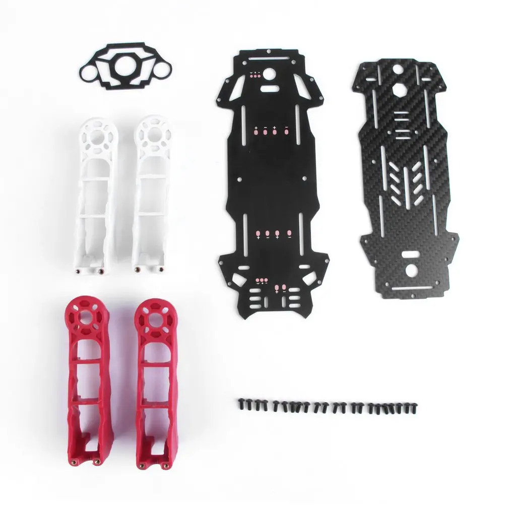 

Enzo250 250mm Wheelbase 4-Axis Carbon Fiber Quadcopter Frame Kit Red&White