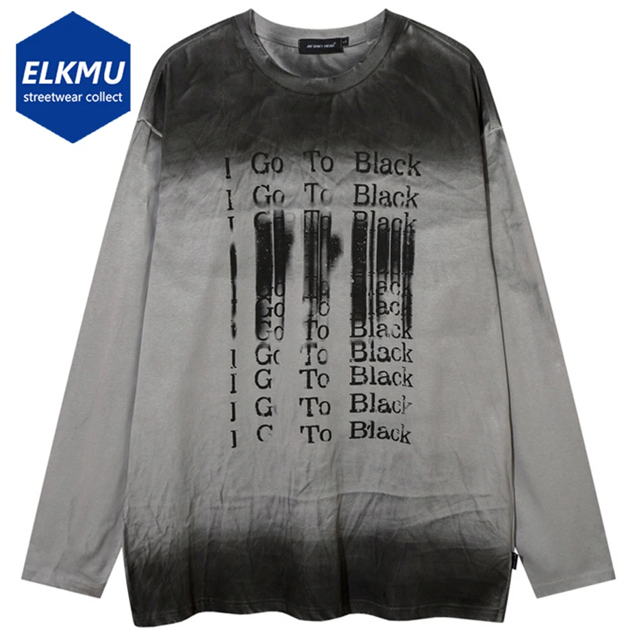 

Футболка мужская оверсайз в стиле хип-хоп, винтажная уличная одежда в стиле Харадзюку с надписью, свободная рубашка в готическом стиле панк, Y2K
