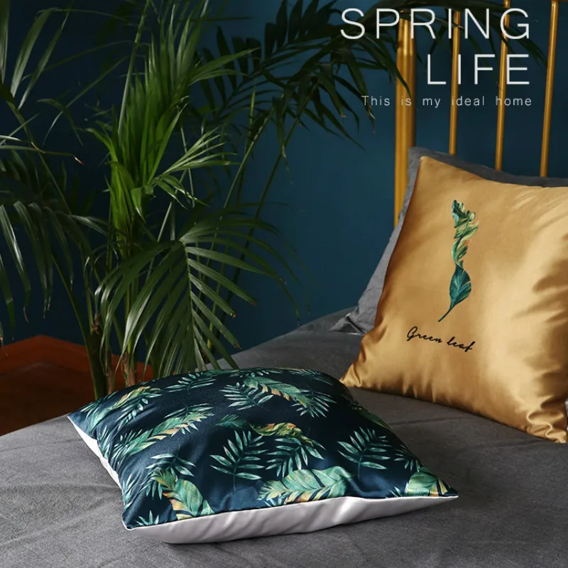 Чехол для подушки DUNXDECO птицы jungle print