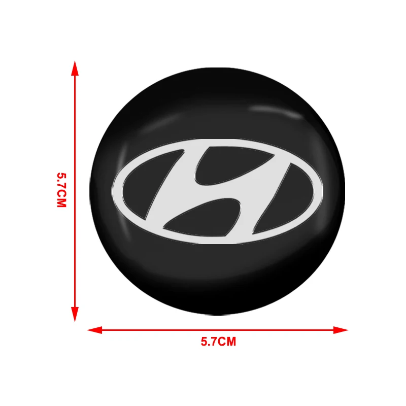 4 шт. 57 мм наклейка на центральную крышку ступицы автомобиля для Hyundai Tucson Solaris I30 Creta