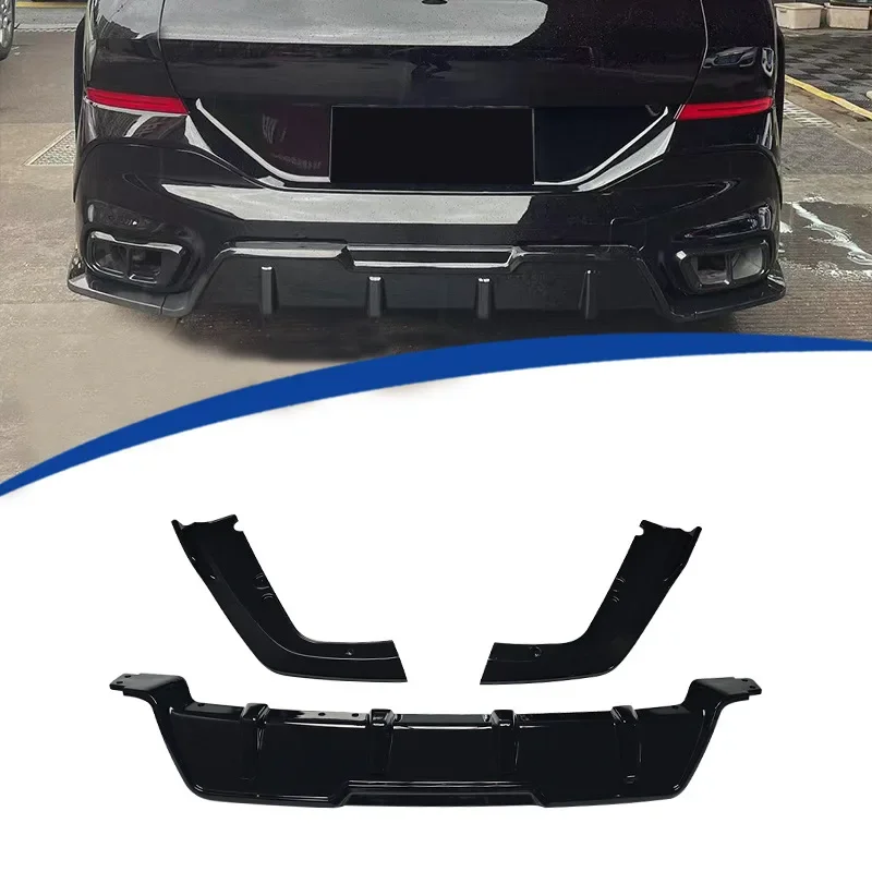 

Подходит для 2020-2023 G06 BMW X6 Black Knight 3-секционный задний спойлер с задней губой