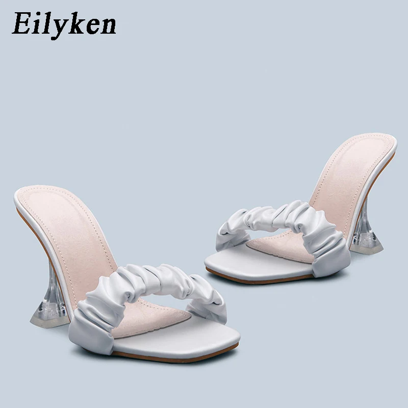Eilyken 2023 Women Gladiator High Heels Sandals Summer Party Dress Shoes Cross Strap Lace-up Pumps size 41