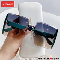 sunglasses womens famous sunglases frameless rectangular sun glass irregular girl eyeglasses cool discoloration wholesale