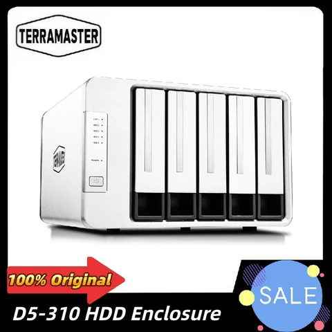 TERRAMASTER D5-310 Корпус для жестких дисков  RAID 5, 0, 1, 10