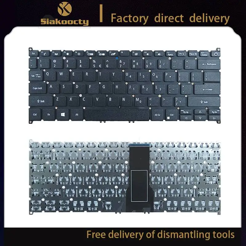 

Siakoocty New Laptop Keyboard For Acer Aspire SF114-32 SP513-51 US layout