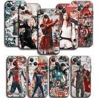 marvel iron man phone cases for iphone 11 11 pro 11 pro max 12 12 pro 12 pro max 12 mini 13 pro 13 pro max cases carcasa coque