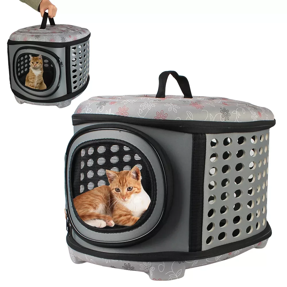 

Flower Carriers Bags Breathable Travel Pet Bag Folding Small Dog Outdoor Shoulder Bag Animal Transport Bag Cats Carrying