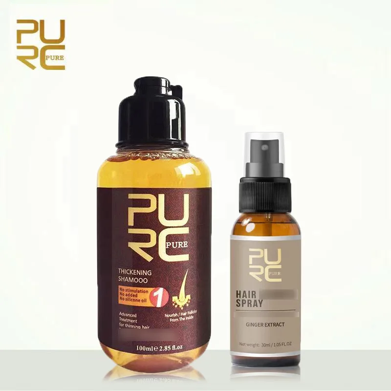 

Шампунь-эссенция PURC Ginger 100 мл для ухода за волосами, спрей 30 мл