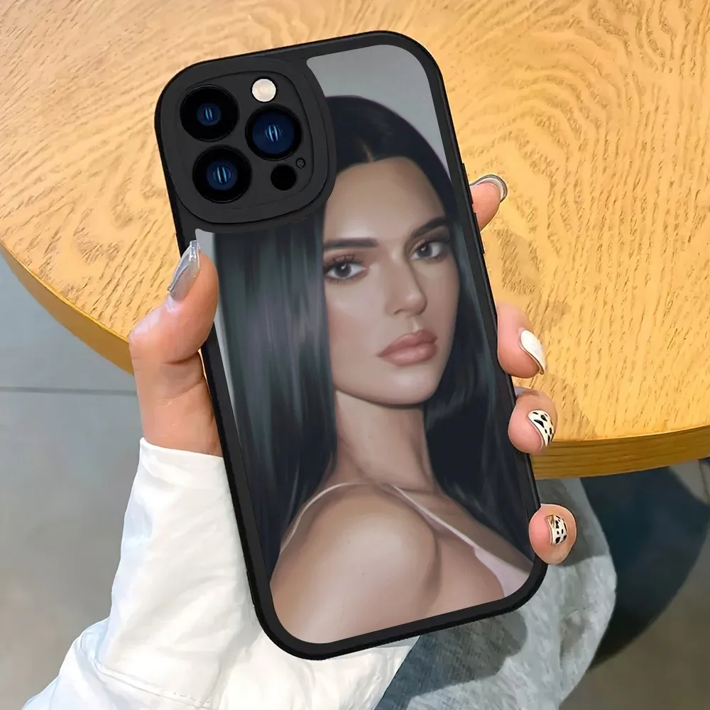 Модель K-Kendall J-Jenner Чехол для телефона iPhone 14 15 11 12 13 X XR Pro MAX Plus Защитная кожаная