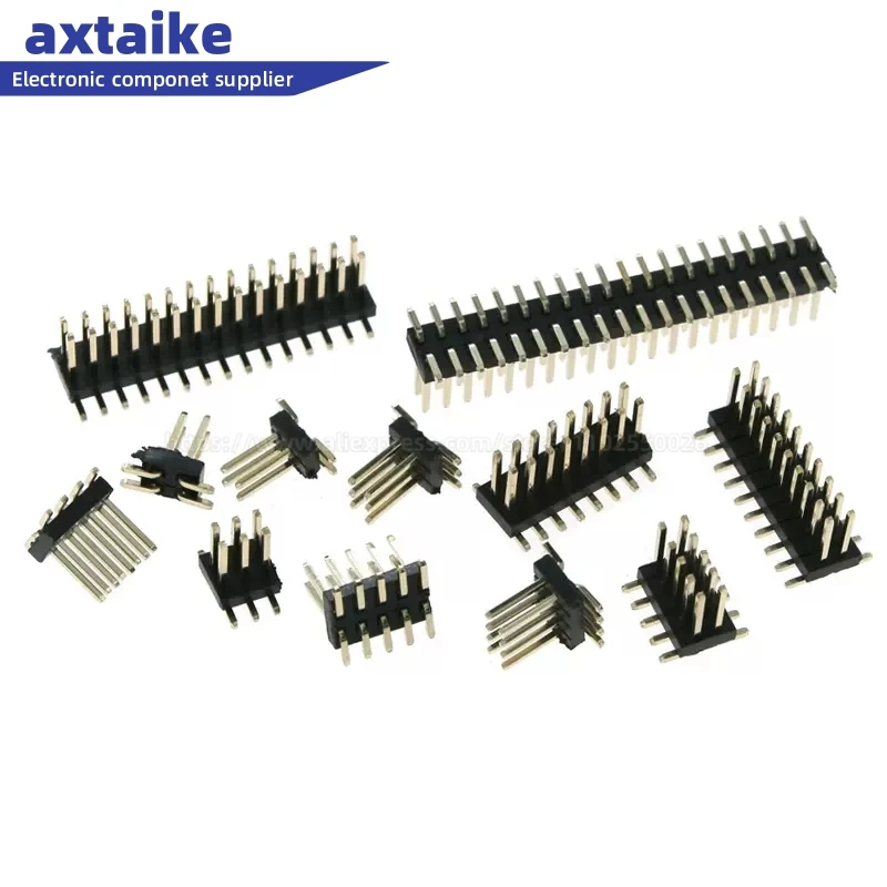 

20PCS 2.54mm SMD SMT 2-40Pin Double row 2p 3p 4p 5p 6p 7p 8p 10p 12p 15p 20p 40p Male PCB Board Header Connector Strip Pinheader