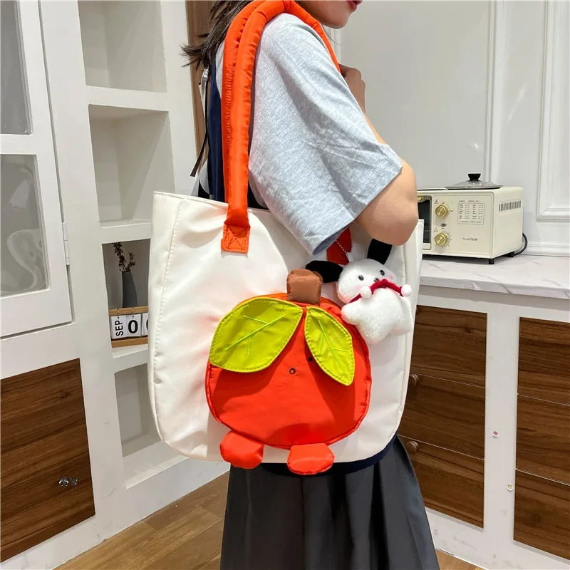

Нейлоновая сумка на плечо большой вместимости, дорожные сумки, кошелек, Корейская Повседневная Сумка-тоут, милая женская сумка для поездок, новая сумка для покупок, 2023