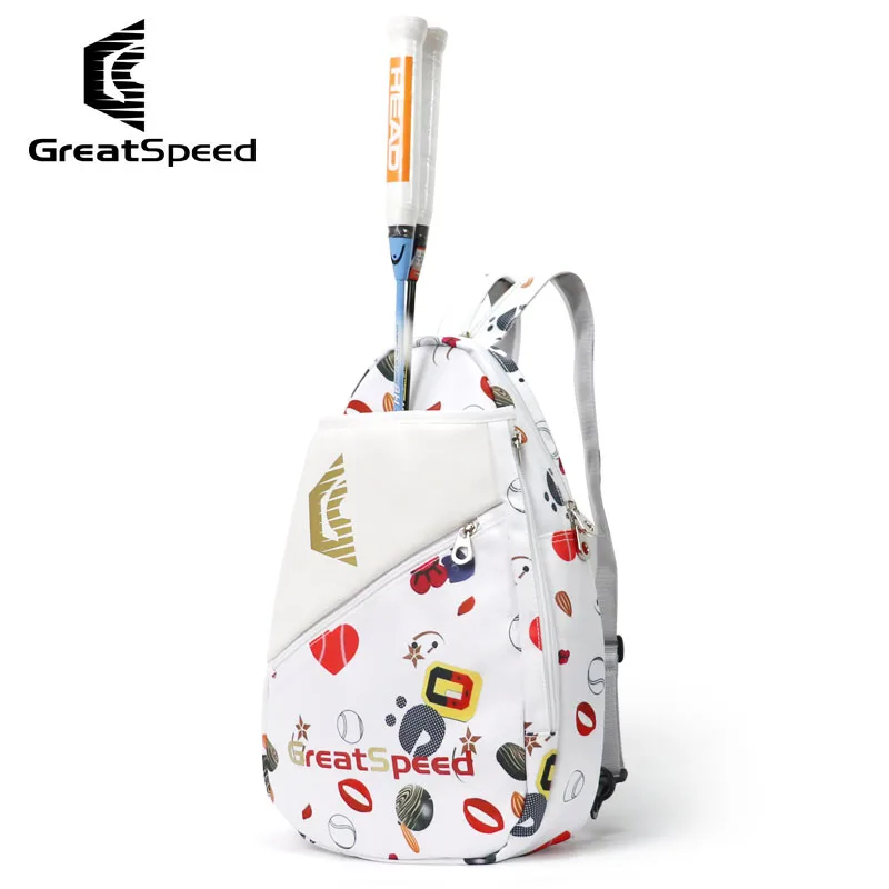 Greatspeed Tenis Racket Backpack with Sneakers Compartment 2 in1 Shoulder Sports Bags Kids Badminton Tennis Bag