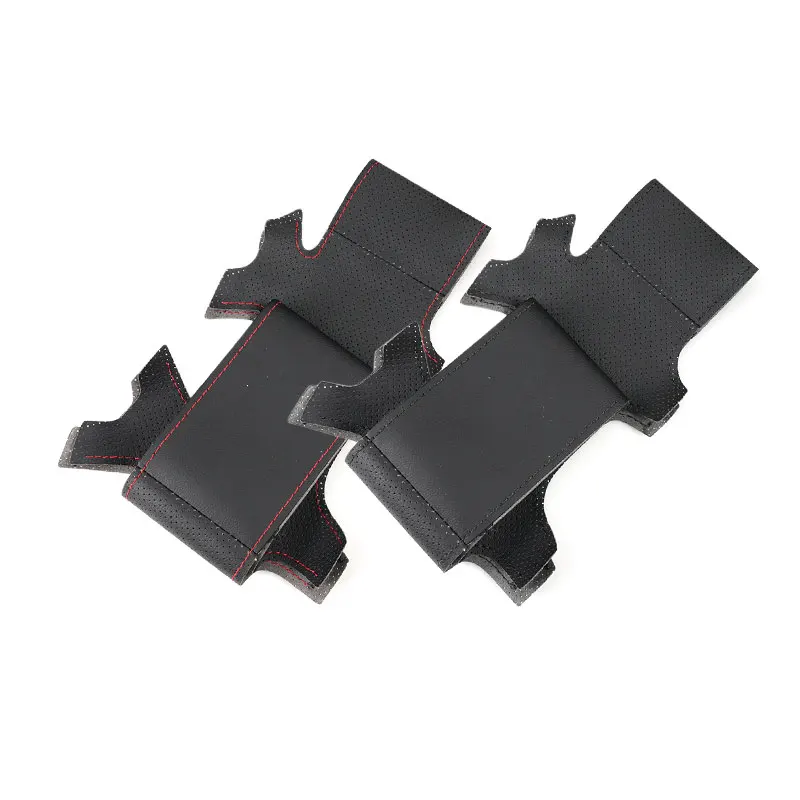 Фото Для Skoda Octavia 2004-2009 Fabia Superb Roomster 2006 2007 2008, оплеты на руле, перфорированный кожаный чехол из микрофибры №2